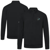 San Jose Sharks Levelwear Upright Tri-Blend Quarter-Zip Pullover - Black Pullover