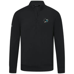 San Jose Sharks Levelwear Upright Tri-Blend Quarter-Zip Pullover - Black Pullover