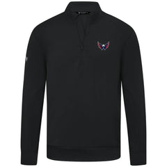 Washington Capitals Levelwear Upright Tri-Blend Quarter-Zip Pullover - Black Pullover