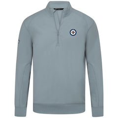 Winnipeg Jets Levelwear Upright Tri-Blend Quarter-Zip Pullover - Gray Pullover