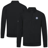 Winnipeg Jets Levelwear Upright Tri-Blend Quarter-Zip Pullover - Black Pullover