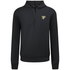 Pittsburgh Penguins Levelwear Technic Quarter-Zip Pullover Hoodie - Black Hoodies