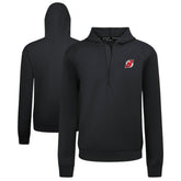 New Jersey Devils Levelwear Technic Quarter-Zip Pullover Hoodie - Black Jerseys