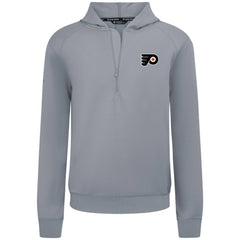 Philadelphia Flyers Levelwear Technic Quarter-Zip Pullover Hoodie - Gray Hoodies