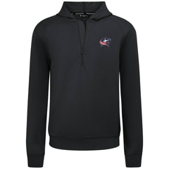 Columbus Blue Jackets Levelwear Technic Quarter-Zip Pullover Hoodie - Black Hoodies