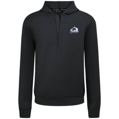 Colorado Avalanche Levelwear Technic Quarter-Zip Pullover Hoodie - Black Hoodies