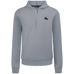 San Jose Sharks Levelwear Technic Quarter-Zip Pullover Hoodie - Gray Hoodies