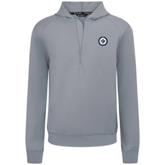 Winnipeg Jets Levelwear Technic Quarter-Zip Pullover Hoodie - Gray Hoodies