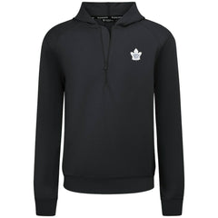 Toronto Maple Leafs Levelwear Technic Quarter-Zip Pullover Hoodie - Black Hoodies