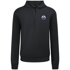 Edmonton Oilers Levelwear Technic Quarter-Zip Pullover Hoodie - Black Hoodies