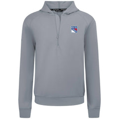 New York Rangers Levelwear Technic Quarter-Zip Pullover Hoodie - Gray Hoodies