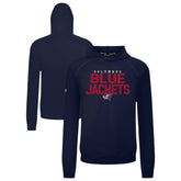 Columbus Blue Jackets Levelwear Mandate Carve Tri-Blend Pullover Hoodie - Navy Hoodies
