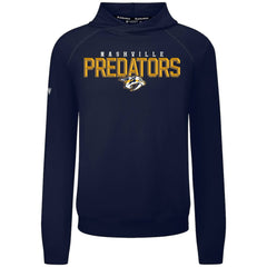 Nashville Predators Levelwear Mandate Carve Tri-Blend Pullover Hoodie - Navy Hoodies