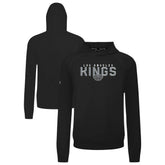 Los Angeles Kings Levelwear Mandate Carve Tri-Blend Pullover Hoodie - Black Hoodies