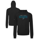 San Jose Sharks Levelwear Mandate Carve Tri-Blend Pullover Hoodie - Black Hoodies