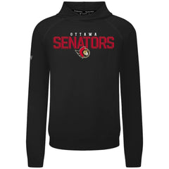 Ottawa Senators Levelwear Mandate Carve Tri-Blend Pullover Hoodie - Black Hoodies