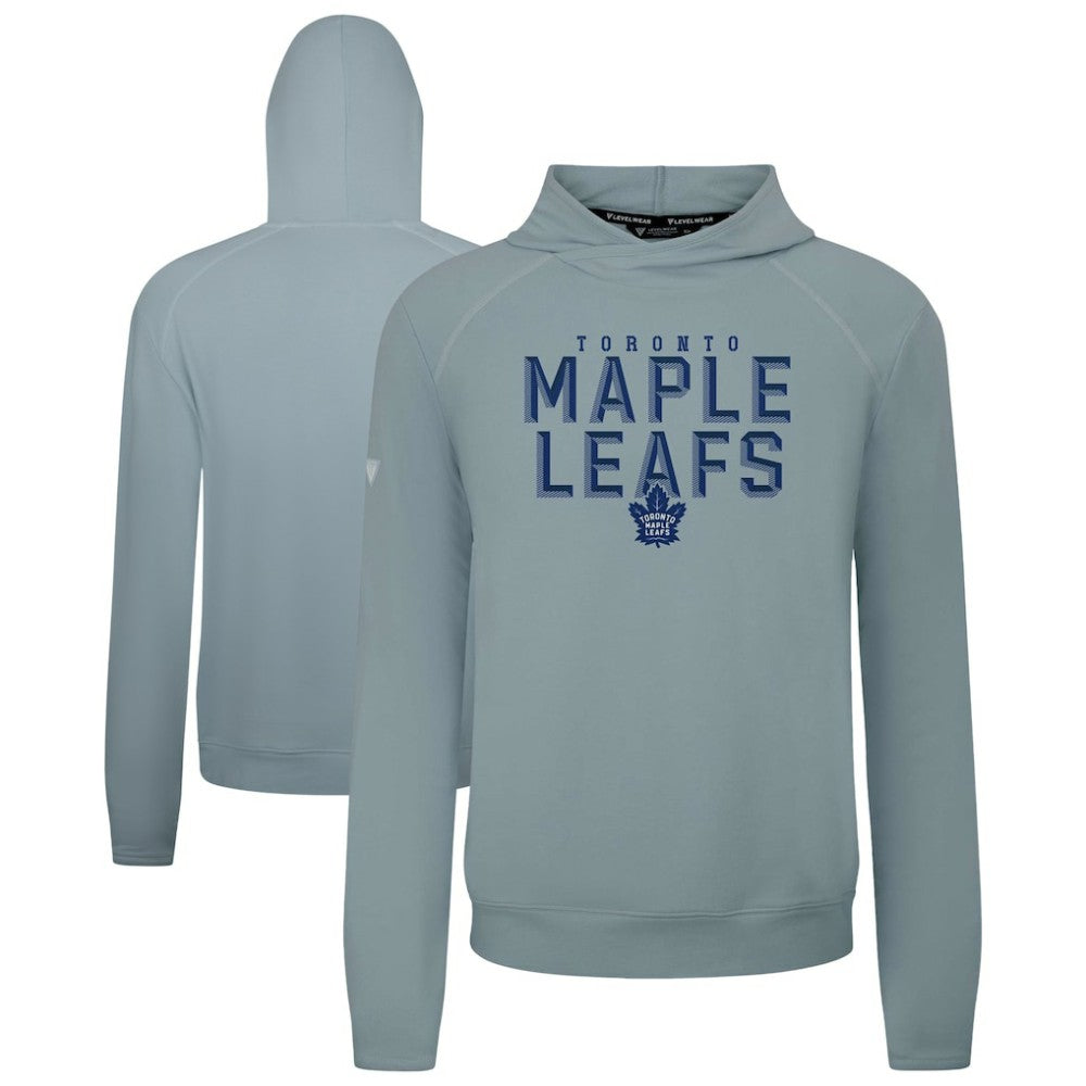 Toronto Maple Leafs Levelwear Mandate Carve Tri-Blend Pullover Hoodie - Gray Hoodies