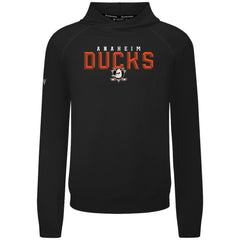 Anaheim Ducks Levelwear Mandate Carve Tri-Blend Pullover Hoodie - Black Hoodies