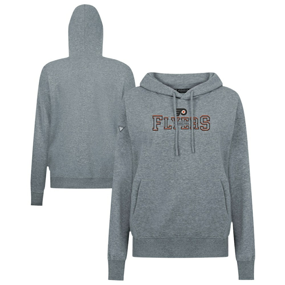 Philadelphia Flyers Levelwear Women's Adorn Journey Pullover Hoodie - Gray Hoodies