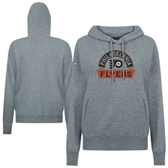Philadelphia Flyers Levelwear Women's Adorn Banner Arch Pullover Hoodie - Gray Hoodies