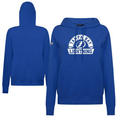 Tampa Bay Lightning Levelwear Women's Adorn Banner Arch Pullover Hoodie - Royal Hoodies