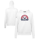 Washington Capitals Levelwear Women's Adorn Banner Arch Pullover Hoodie - White Hoodies