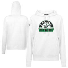 Dallas Stars Levelwear Women's Adorn Banner Arch Pullover Hoodie - White Hoodies
