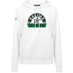 Dallas Stars Levelwear Women's Adorn Banner Arch Pullover Hoodie - White Hoodies