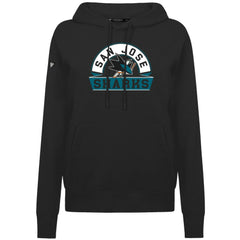 San Jose Sharks Levelwear Women's Adorn Banner Arch Pullover Hoodie - Black Hoodies