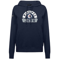 Winnipeg Jets Levelwear Women's Adorn Banner Arch Pullover Hoodie - Navy Hoodies