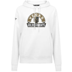 Vegas Golden Knights Levelwear Women's Adorn Banner Arch Pullover Hoodie - White Hoodies