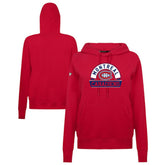 Montreal Canadiens Levelwear Women's Adorn Banner Arch Pullover Hoodie - Red Hoodies