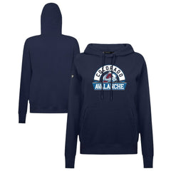 Colorado Avalanche Levelwear Women's Adorn Banner Arch Pullover Hoodie - Navy Hoodies