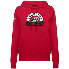Carolina Hurricanes Levelwear Women's Adorn Banner Arch Pullover Hoodie - Red Hoodies