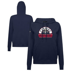 Florida Panthers Levelwear Women's Adorn Banner Arch Pullover Hoodie - Navy Hoodies