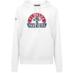 Florida Panthers Levelwear Women's Adorn Banner Arch Pullover Hoodie - White Hoodies