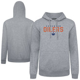 Edmonton Oilers Levelwear Podium Carve Pullover Hoodie - Gray Hoodies