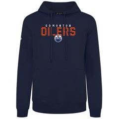 Edmonton Oilers Levelwear Podium Carve Pullover Hoodie - Navy Hoodies