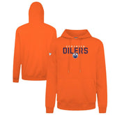 Edmonton Oilers Levelwear Podium Carve Pullover Hoodie - Orange Hoodies