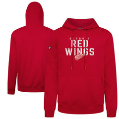Detroit Red Wings Levelwear Podium Carve Pullover Hoodie - Red Hoodies