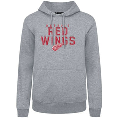 Detroit Red Wings Levelwear Podium Carve Pullover Hoodie - Gray Hoodies