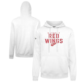 Detroit Red Wings Levelwear Podium Carve Pullover Hoodie - White Hoodies