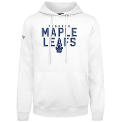 Toronto Maple Leafs Levelwear Podium Carve Pullover Hoodie - White Hoodies