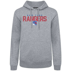 New York Rangers Levelwear Podium Carve Pullover Hoodie - Gray Hoodies
