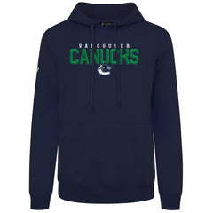 Vancouver Canucks Levelwear Podium Carve Pullover Hoodie - Navy Hoodies