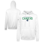 Vancouver Canucks Levelwear Podium Carve Pullover Hoodie - White Hoodies