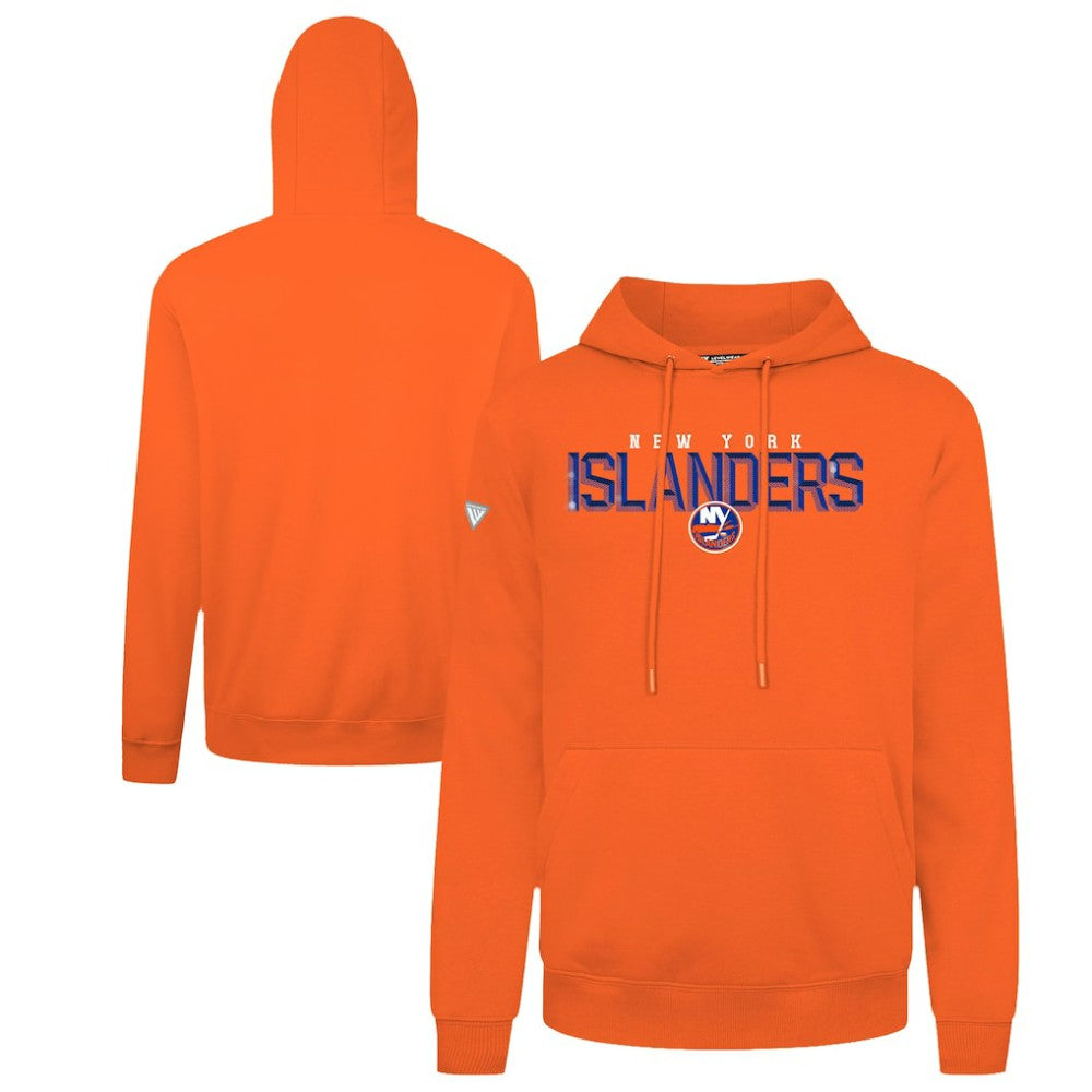New York Islanders Levelwear Podium Carve Pullover Hoodie - Orange Hoodies