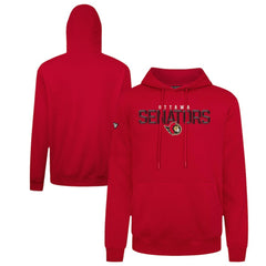 Ottawa Senators Levelwear Podium Carve Pullover Hoodie - Red Hoodies
