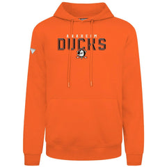 Anaheim Ducks Levelwear Podium Carve Pullover Hoodie - Orange Hoodies
