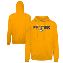 Nashville Predators Levelwear Podium Carve Pullover Hoodie - Gold Hoodies
